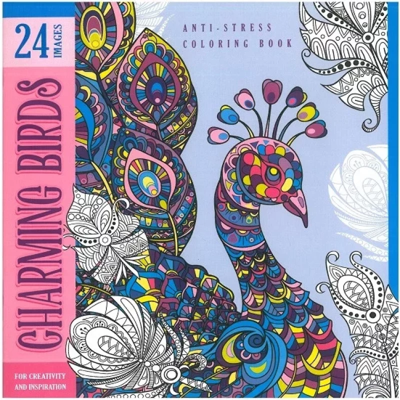 Colouring Book CHARMING BIRDS 20x20cm, 12 φύλλων