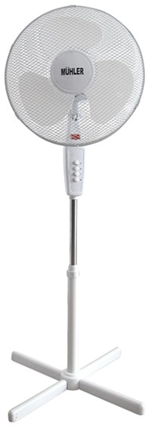 Muhler FM-4041 Ανεμιστήρας Ορθοστάτης 16" Λευκός