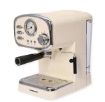 Heinner HEM-1100CR Μηχανή Espresso Ρετρό 1100W Πίεσης 15bar, Μπεζ
