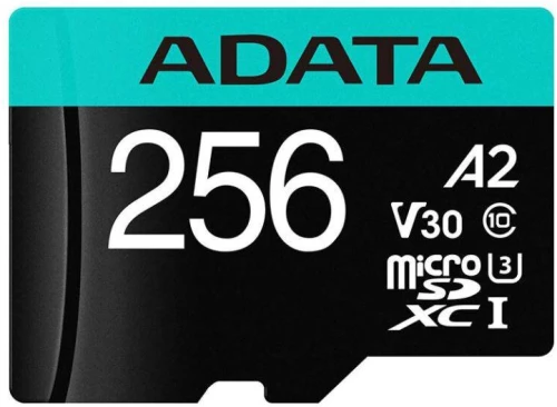 Adata AUSDX256GUI3V30SA2 Premier Pro microSDXC 256GB Class 10 U3 V30 A2 UHS-I με αντάπτορα