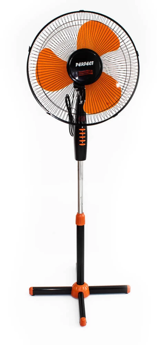 Perfect FM-3235 Ανεμιστήρας Ορθοστάτης 40W, 3 ταχυτήτων, 41cm, Μαύρο / Πορτοκαλί