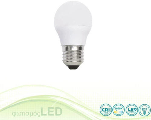 Λαμπτήρας Led E27 G45 9W- Warm White (3000K)