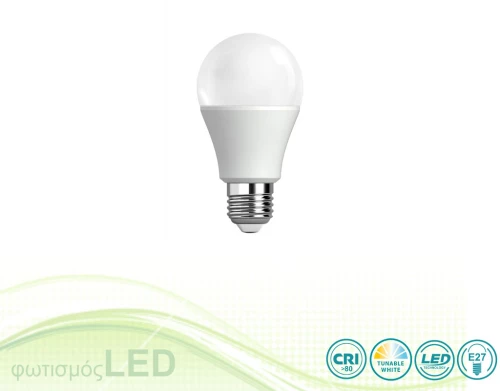 Λαμπτήρας Led E27 A60 10W Tunable White
