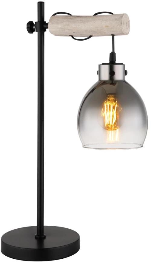 table lamp metal black matt, 1x E27 - 15628T