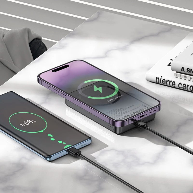 Hoco Q34 Magnetic Power Bank 10.000mAh 20W Metal Grey