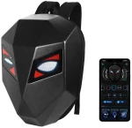 Night Rider Backpack Σακίδιο Μηχανής T7 με Οθόνη LED για Διάφορα Σχέδια Μαύρο