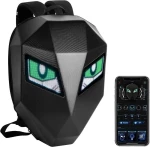 Night Rider Backpack Σακίδιο Μηχανής T7 με Οθόνη LED για Διάφορα Σχέδια Μαύρο