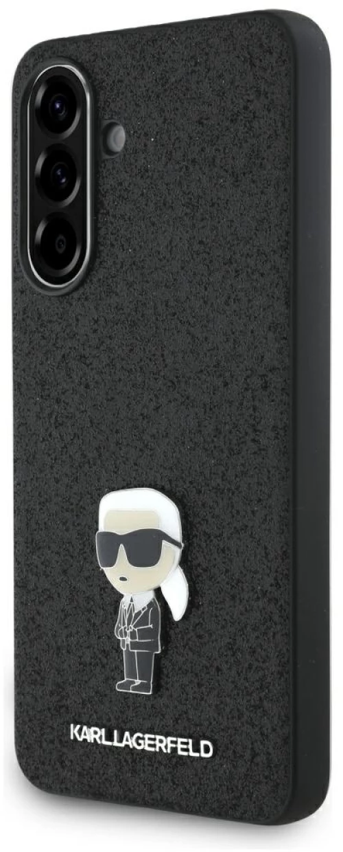 Karl Lagerfeld Θήκη Fixed Glitter Ikonik Logo Metal Pin Samsung Galaxy A56 5G Ikonik Logo