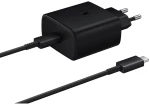 Samsung 45W Φορτιστής + Καλώδιο USB-C/USB-C Black EP-TA845EBE + EP-DW767JBE (OOB Bulk)