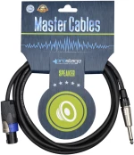 Prostage SPJ-02 - Επαγγελματικό καλώδιο ηχείου 2x1.5mm Speakon - Jack 1/4 TS 2 μέτρα