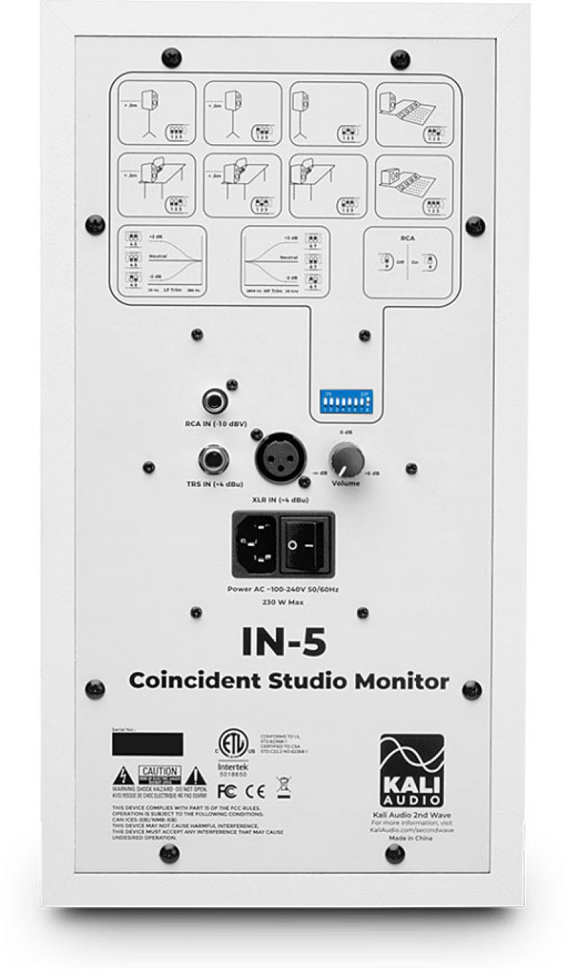 Kali Audio IN-5 White - Αυτοενισχυόμενο Studio Monitor 3 δρόμων