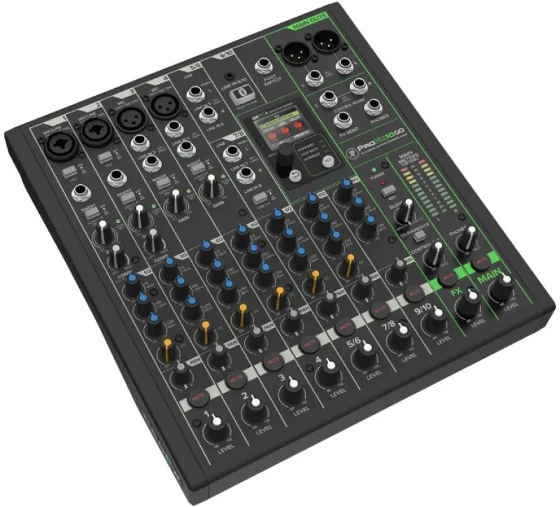Mackie ProFX10 GO - Αναλογική κονσόλα ήχου 10 καναλιών με μπαταρία