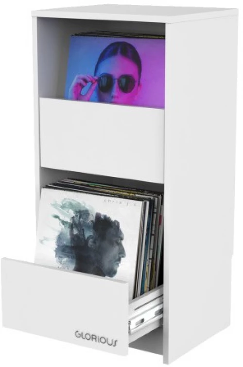 Glorious Vinyl Vault White - Έπιπλο αποθήκευσης βινυλίων