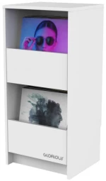 Glorious Vinyl Vault White - Έπιπλο αποθήκευσης βινυλίων