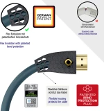 Oehlbach Flex Evolution 3m - Καλώδιο HDMI 2.1 8K/60HZ 3m Petrol Blue