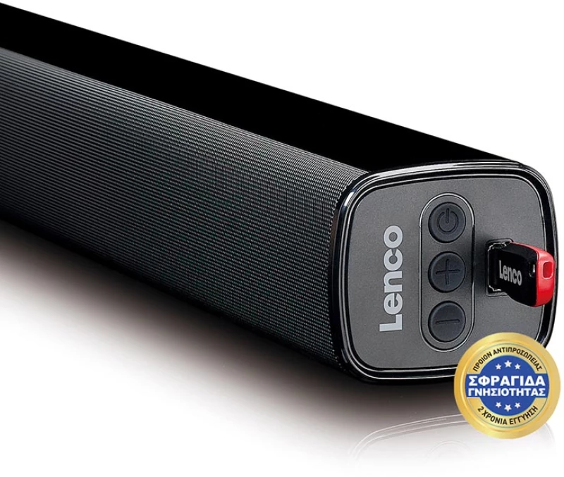 Lenco SB-080BK Soundbar 2.1 Bluetooth και HDMI 80W με Τηλεχειριστήριο Μαύρο