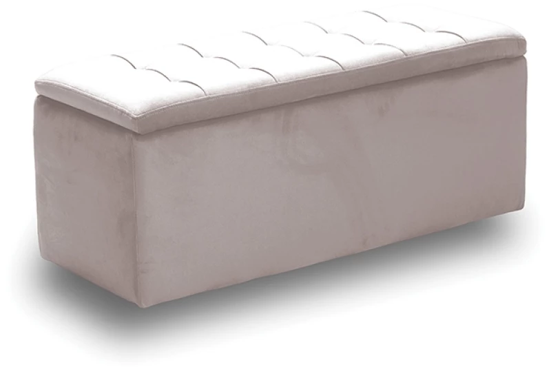 LIDO ΣΚΑΜΠΟ VELVET BEIGE ΜΕ ΑΠΟΘ. ΧΩΡΟ 101X41X42εκ.