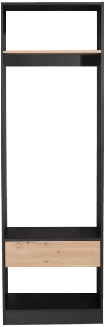 SYSTEM ΝΤΟΥΛΑΠΑ ΜΑΥΡΟ SONOMA 90x50x180