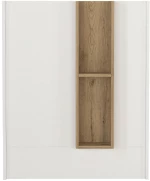 Γραφείο υποδοχής - reception Bonveno χρώμα λευκό - sepet oak 90x43,2x110εκ.