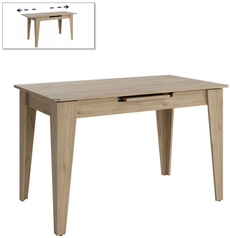 Τραπέζι Trendline επεκτεινόμενο χρώμα oak 120/150x70x75εκ.