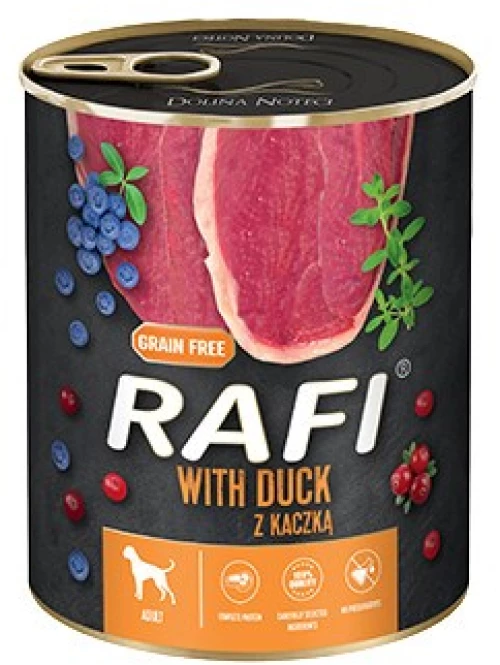 Dolina Noteci Rafi Dog wet food with duck, blueberries and cranberries - 800g