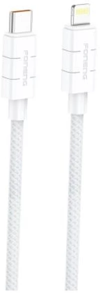 Καλώδιο Σύνδεσης USB 2.0 Foneng XS02 Braided USB C σε Lightning PD 27W 1.2m Λευκό
