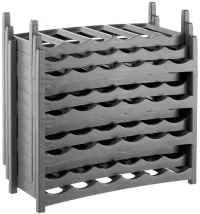 ROTHO Vario Wine Rack Anthracite - Stand for 6 Bottles