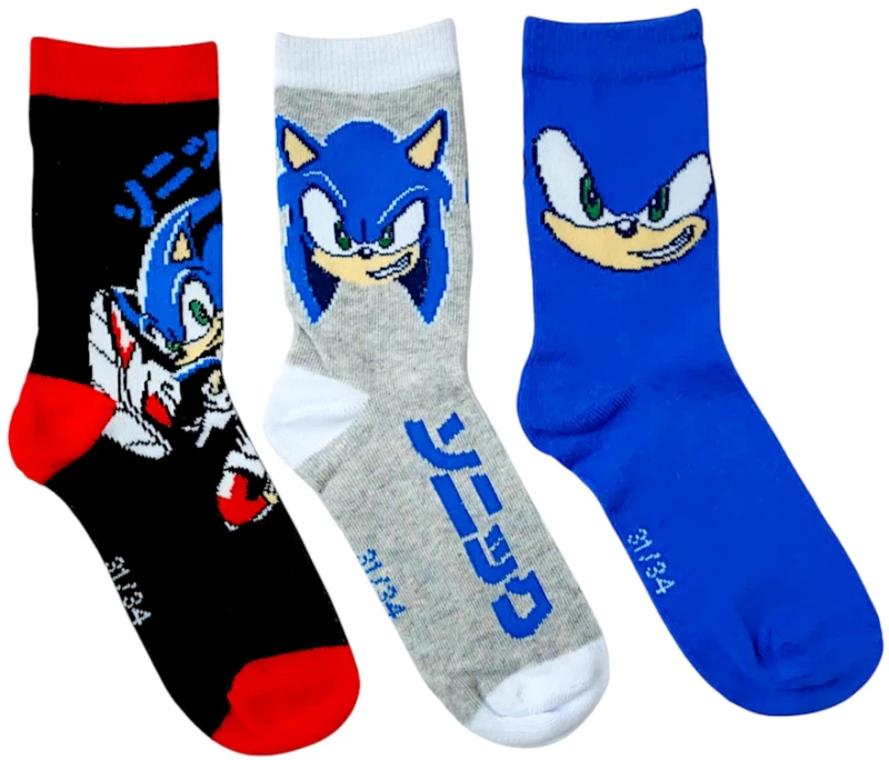 ΚΑΛΤΣΕΣ (ΣΕΤ 3 ΤΜΧ) DISNEY SONIC HW0670-1 ΠΟΛΥΧΡΩΜΕΣ (23-34)