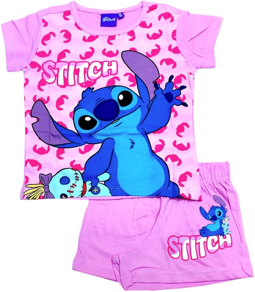 ΠΙΤΖΑΜΑ ΚΟΡΙΤΣΙ DISNEY STITCH LIL36-0745 ΡΟΖ (3-8 ΕΤΩΝ)