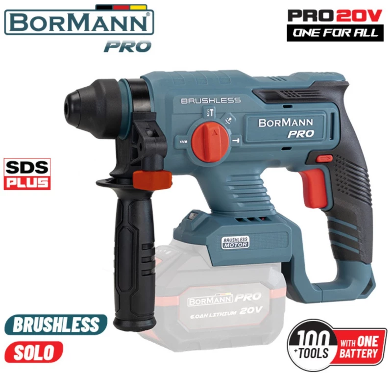 Πνευματικό Σκαπτικό Μπαταρίας SDS-PLUS Brushless 20V, SOLO BORMANN Pro BBP5300