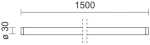 Τ8 24W 1.5 6000K ΕΝΟΣ ΑΚΡΟΥ 6750