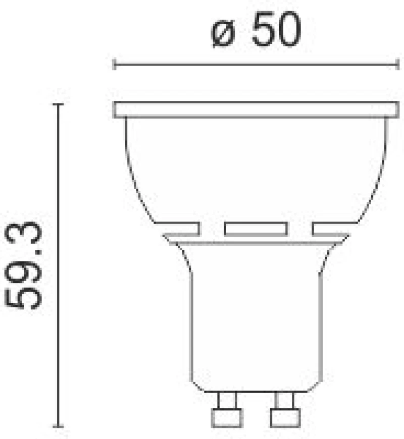 ΛΑΜΠΤΗΡAΣ LED GU10 5W 4000K 5764