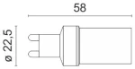 ΛΑΜΠΤΗΡAΣ LED G9 ΚΕΡΑΜΙΚΟΣ 10W 3000K 5711