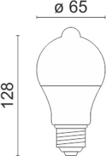 ΛΑΜΠΤΗΡAΣ LED E27 Motion Sensor 8W 6000K 5592