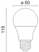 E27 10WATT 4000K DIMMABLE 5539