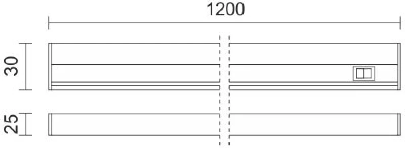 ΓΡΑΜΜΙΚΟ ΦΩΤΙΣΤΙΚΟ LED ΜΕ ΔΙΑΚΟΠΤΗ 18W CCT 6947