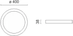 ΠΛΑΦΟΝΙΕΡΑ ΟΡΟΦΗΣ LED 36W 4000K 5260