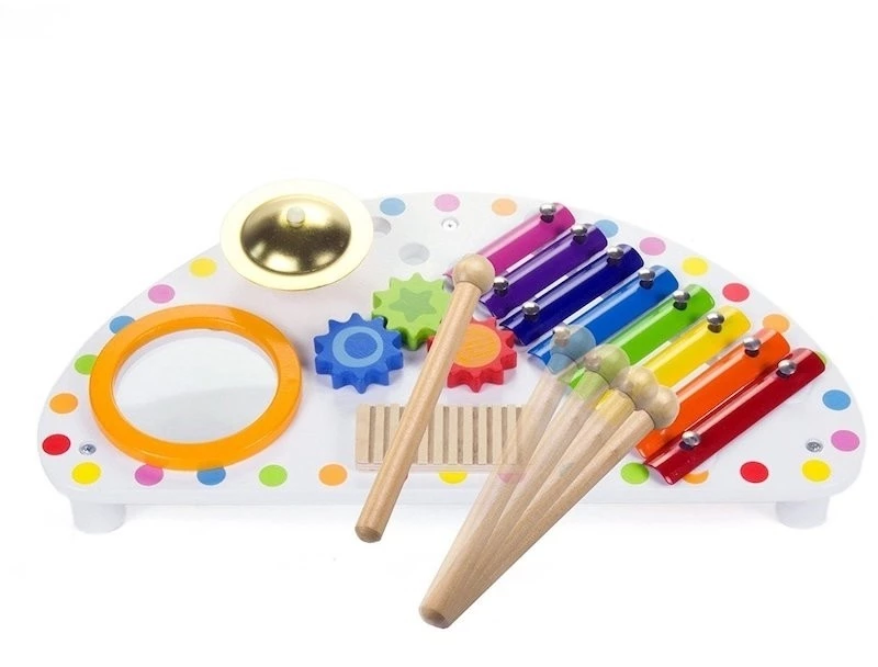 Μουσικά όργανα σε πάγκο ξύλινο Tooky toys