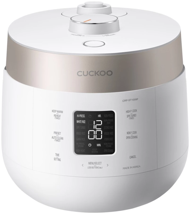 Cuckoo CRP-ST1009F rice cooker 1.8 L 1150 W Champagne, White