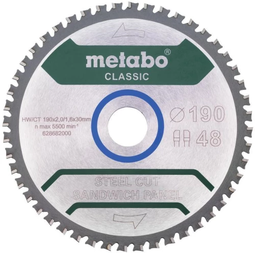 Metabo circular saw blade FZ/FA 190x30x48 Steel/Sa