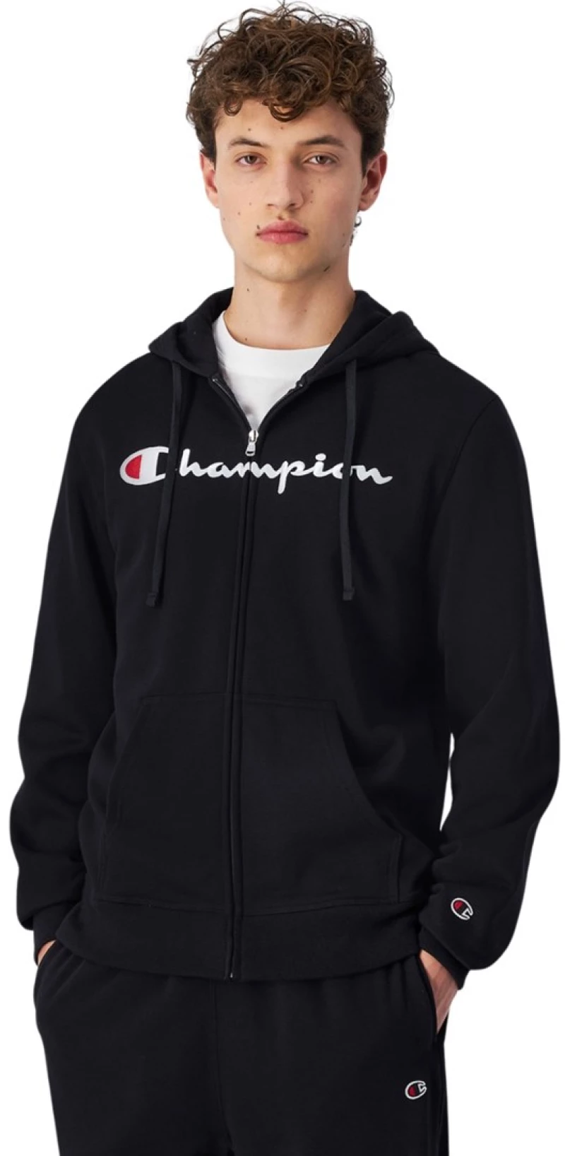 Men's Champion Full Zip Hoodie black 220255 KK001 M
