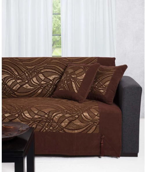 Silk Fashion ΡΙΧΤΑΡΙΑ 911 (180cm x 180cm / 180cm x 250cm / 180cm x 300cm) καφέ