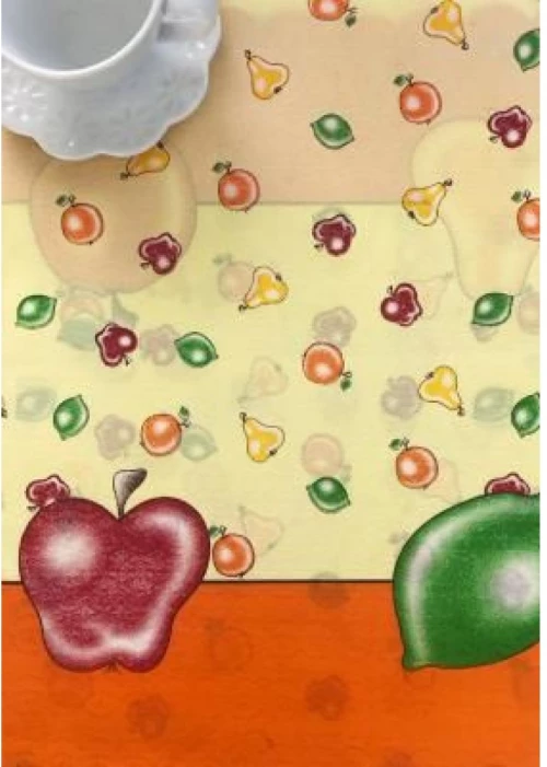 τραπεζομάντηλα 220 ( 150cm ροτόντα) πορτοκαλί