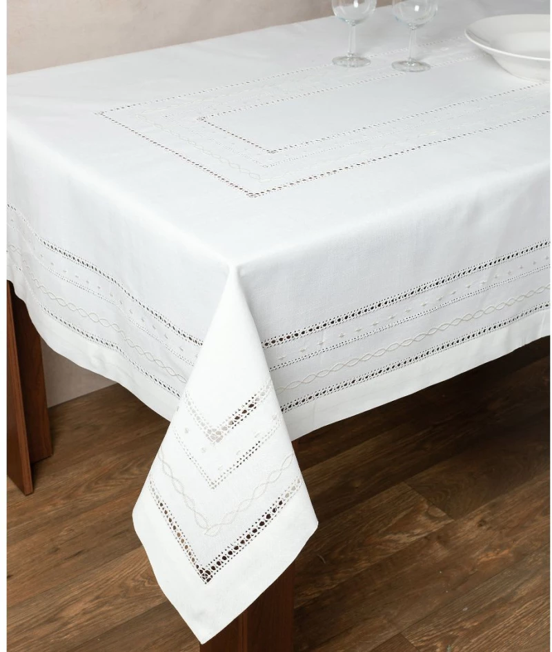 Τραπεζομάντηλο 602 (175cm x 175cm) λευκό