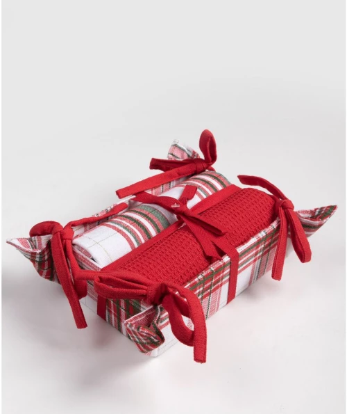 Χριστουγεννιάτικο σετ 2 τεμαχίων σε ψωμιέρα (40cm x 65cm) BS72115