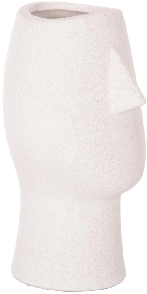 Διακοσμητικό Επιτραπέζιο Κεραμικό HUMANS Υπόλευκο Κρυσταλλικό 15,5x15,5x25,5Υ εκ.