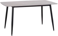 Τραπέζι RAVEN Κεραμικό TOP με Όψη Γκρί Μάρμαρο 140x80x74Υεκ. 140x80x74 εκ.