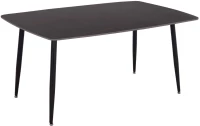 Τραπέζι RAVEN ΙΙ Κεραμικό TOP με Όψη Μαύρο Μάρμαρο 160x80x74Υεκ. 160x80x74 εκ.