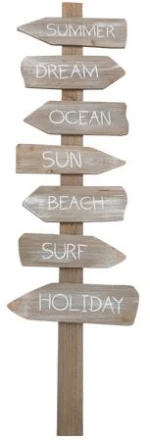 Beauty Home ΞΥΛΙΝΗ ΤΑΜΠΕΛΑ SUMMER VIBES 1.10 M X30 CM