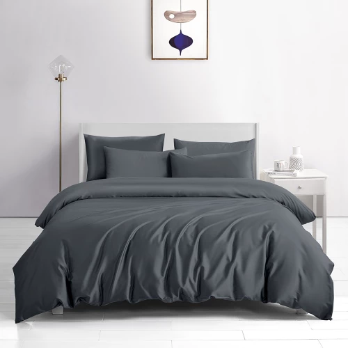 Beauty Home Σετ σεντόνια υπέρδιπλα Bamboo 300tc Art 12350 Midnight Charm 250x275 Ανθρακί